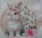 Servetten decoupage/bullet journal * Konijntje L1895, Verzenden, Nieuw, Materiaal