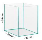 volglas aquarium 30x30x35, Dieren en Toebehoren, Vissen | Aquaria en Toebehoren, Nieuw, Ophalen of Verzenden, Leeg aquarium, Nvt