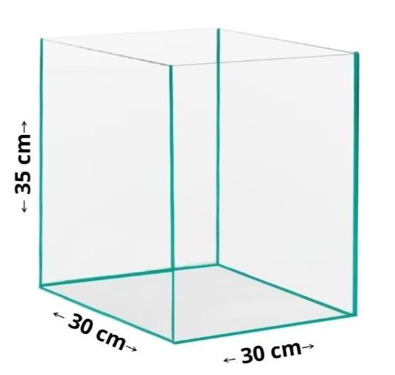 volglas aquarium 30x30x35, Dieren en Toebehoren, Vissen | Aquaria en Toebehoren, Nieuw, Leeg aquarium, Ophalen of Verzenden