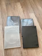4 dvd cassette hoesjes, lege dvd case hoes zwart & wit, Alle leeftijden, Ophalen of Verzenden, Zo goed als nieuw