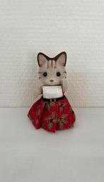 Handgemaakt jurkje voor Sylvanian Families kerst kleding, Ophalen of Verzenden, Nieuw, Toebehoren
