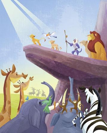Lion King fotobehang Long Live the King NIEUW Muurdeco4kids beschikbaar voor biedingen