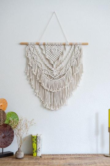 NIEUW Macrame Wandkleed Wandhanger Handgemaakt beschikbaar voor biedingen