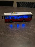 Leuke rode city bus met licht en lampjes, voir €4.00, Hobby en Vrije tijd, Modelauto's | 1:50, Ophalen of Verzenden, Zo goed als nieuw