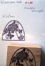Bloemen 646 Houten stempel, Hobby en Vrije tijd, Ophalen of Verzenden, Gebruikt, Houten stempel