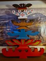 Vintage zweedse kandelaars kerst julbok, bolletjes kandelaar, Ophalen of Verzenden, Gebruikt