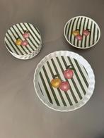 Vintage porselein servies Apilco Fruits of Desire, Huis en Inrichting, Keuken | Servies, Ophalen of Verzenden, Gebruikt, Porselein