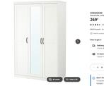 SONGESAND Armoire, Huis en Inrichting, Kasten | Kledingkasten, Ophalen, 100 tot 150 cm, Kunststof, Zo goed als nieuw