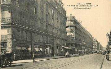 (376-179-005) Paris La Rue de Chateaudun beschikbaar voor biedingen