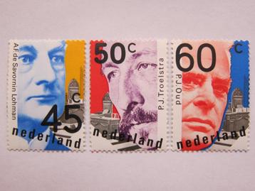 3 postzegels Nederland, Nr. 1151 t/m 1153, 1980, Politici