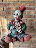 Beeld van clown met viool - medium formaat - antiek, Ophalen of Verzenden