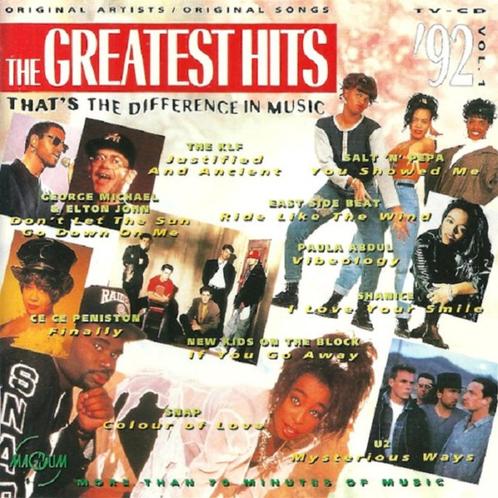 CD-sale VARIOUS - The Greatest Hits '92 Vol.1, Cd's en Dvd's, Cd's | Pop, Gebruikt, 1980 tot 2000, Verzenden
