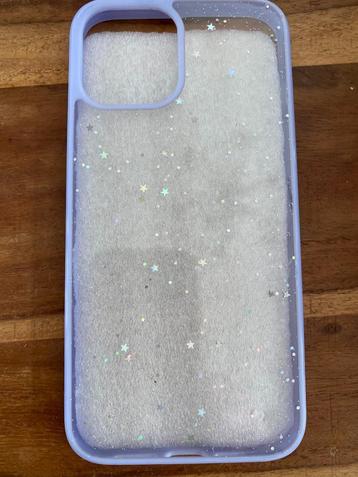 NIEUW; telefoonhoesje met glitter sterren Iphone 12 Max Pro