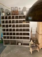 Oude vakkenkast toonbank kast oude woonaccessoires, Ophalen