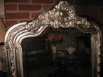 Kuifspiegel Zilver-Brons "Barok" Chique Kwaliteits "Facet", 100 tot 150 cm, Ophalen of Verzenden, Zo goed als nieuw, 75 tot 100 cm
