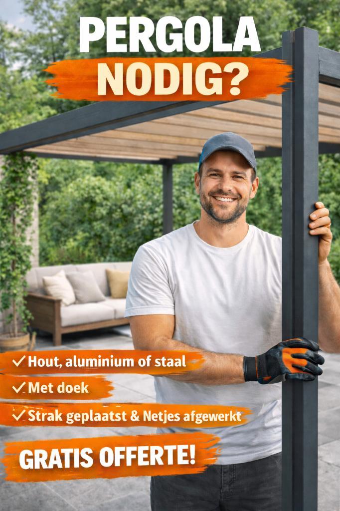 Pergola plaatsen, Tuin en Terras, Schuttingen, Nieuw, Hout, 1 tot 2 meter, Minder dan 3 meter, Ophalen of Verzenden