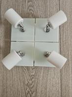Lamp wit, Huis en Inrichting, Lampen | Hanglampen, Ophalen, Zo goed als nieuw, Glas, Minder dan 50 cm