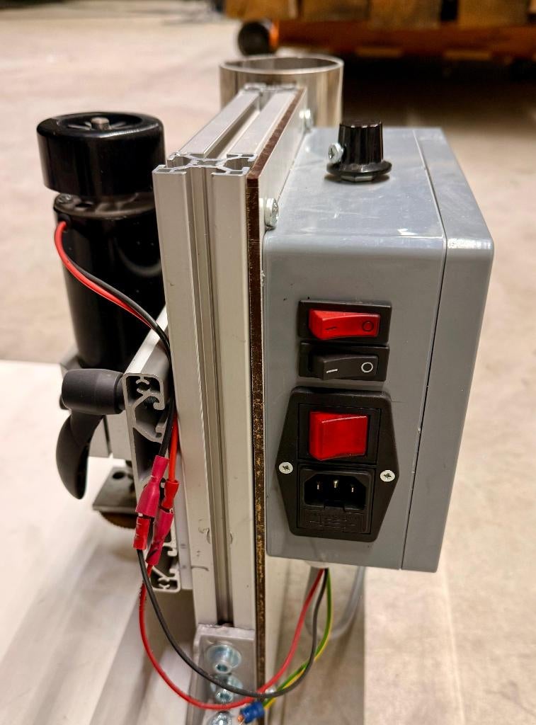 Zelfgemaakte horizontale zaag machine, Gebruikt, Overige typen, Ophalen of Verzenden, 30 tot 70 mm