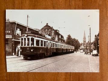 Tram A 514 op de Parkweg in Voorburg. 1959. beschikbaar voor biedingen