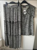 Strokenrok met bijpassende top, Kleding | Dames, Rokken, Zwart, Nieuw, Ophalen of Verzenden, Maat 36 (S)