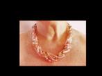 Bijzonder Collier gemaakt uit 6 Lijnen Toermalijnstenen!, Verzenden, Overige materialen, Ketting, Met edelsteen