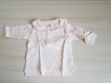 Roze met wit gestreept shirtje maat 68 beschikbaar voor biedingen