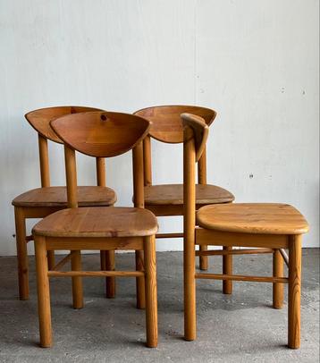 4 Vintage grenen stoelen Rainer Daumiller voor Hirtshals Sav