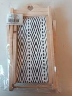 nieuw mini ligstoel hout - canvas, Ophalen of Verzenden, Nieuw