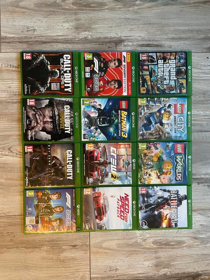 Xbox One Games - Call of Duty, LEGO, F1, GTA, Spelcomputers en Games, Games | Overige, Gebruikt, Overige genres, 1 speler, Vanaf 16 jaar