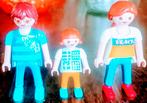 Playmobil Mn Mt Blw Bls, Msj Mt Lchtblw Jrkj, Vr M W Bls, Ophalen of Verzenden, Gebruikt, Los playmobil