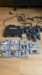 Nintendo 64, Spelcomputers en Games, Spelcomputers | Nintendo 64, Ophalen of Verzenden, Zo goed als nieuw, Met 2 controllers, Met games