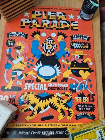 Pier Parade 2025 Skate Event Poster - Breda beschikbaar voor biedingen