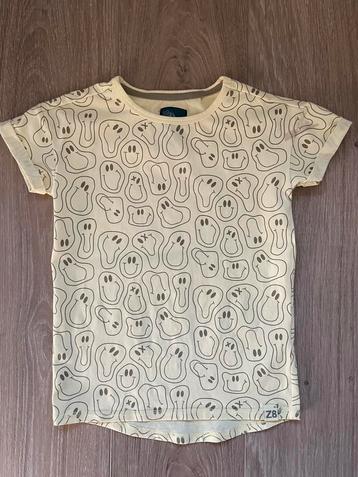 Shirt Z8, maat 116/122, geel met smileys beschikbaar voor biedingen