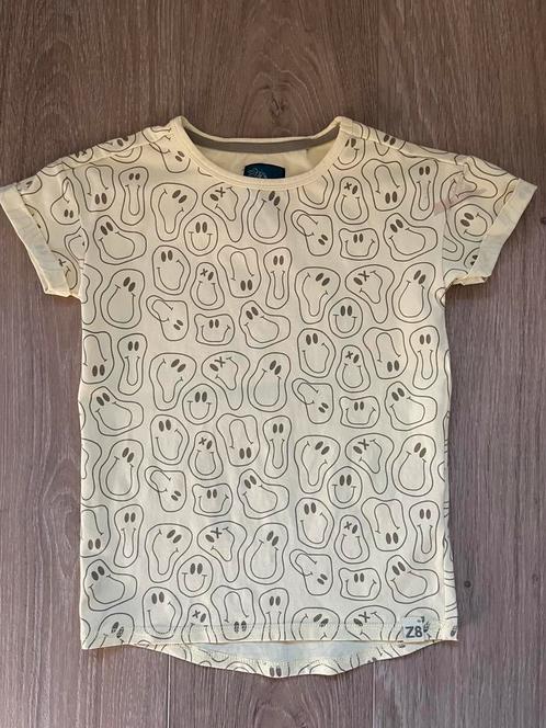 Shirt Z8, maat 116/122, geel met smileys, Kinderen en Baby's, Kinderkleding | Maat 116, Zo goed als nieuw, Jongen, Shirt of Longsleeve
