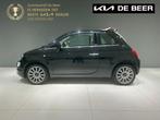 FIAT 500c TwinAir Turbo 80pk Mirror Navi, Gebruikt, Euro 6, Leder en Stof, Origineel Nederlands