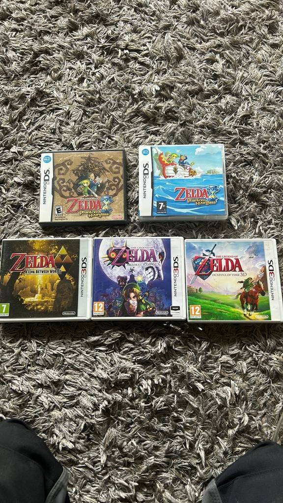 Zelda Games - Nintendo DS & 3DS - 5 Stuks, Spelcomputers en Games, Avontuur en Actie, Gebruikt, 1 speler, Ophalen of Verzenden