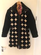Desigual mooie zwarte jas met witte figuren maat 40., Maat 38/40 (M), Zwart, Ophalen of Verzenden, Zo goed als nieuw