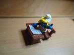smurfen smurfin in schoolbank, Ophalen of Verzenden, Zo goed als nieuw, Verschillende Smurfen, Poppetje, Figuurtje of Knuffel