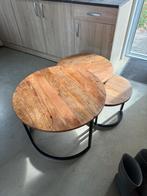 Industriele salontafel set van 3, 50 tot 100 cm, Huus, Rond, Zo goed als nieuw