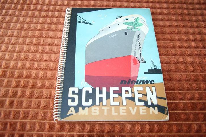 Nieuwe schepen Amstleven 1954, Boeken, Vervoer en Transport, Gelezen, Boot, Ophalen of Verzenden