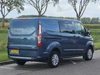 FORD TRANSIT CUSTOM l1h1 dub.cab autom!, Auto's, Euro 6, 4 cilinders, Blauw, 14 km/l