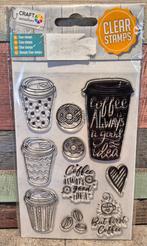 Clear Stamps / Stempels - Koffie - NIEUW, Hobby en Vrije tijd, Stempelen, Ophalen of Verzenden, Nieuw, Clearstamp