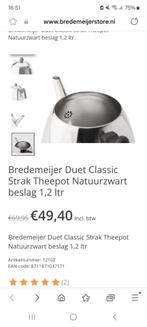 Dubbelwandige theepot Bredemeijer, Ophalen, Overige materialen, Overige typen, Zo goed als nieuw