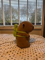 Capibara knuffel 38cm met schildpad rugzak, Ophalen of Verzenden, Nieuw, Overige typen