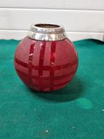 Waxcinelichthouder roodglas bol, Ophalen of Verzenden, 'T Olde Gre-j, Info@toldegrej.nl, Endepoelstraat 20f Didam