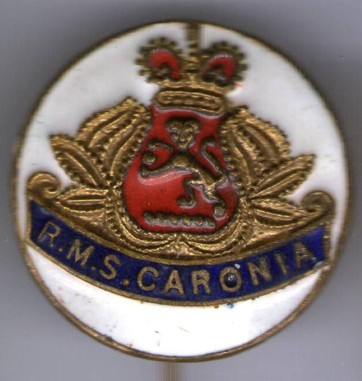 R,M.S. Caronia email op koper speldje ( U_305 ), Verzamelen, Speldjes, Pins en Buttons, Nieuw, Speldje of Pin, Transport, Verzenden