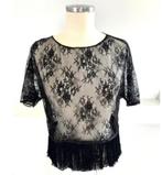 Beeldige kanten top blouse van MAJE mt 36 CHCS, Zwart, Ophalen of Verzenden, Maat 36 (S), Maje