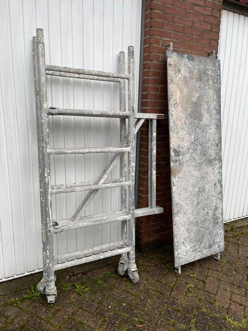 Aluminium rolsteiger | kamersteiger | 1,85 mtr x 75, Doe-het-zelf en Verbouw, Steigers, Gebruikt, Rolsteiger of Kamersteiger, 2 tot 5 meter