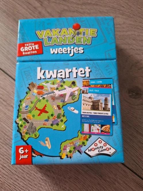 Vakantielanden Weetjes Kwartet – Leuk & Leerzaam!, Verzamelen, Speelkaarten, Jokers en Kwartetten, Zo goed als nieuw, Kwartet(ten)