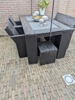 steigerhouten tuinset, Tuin en Terras, Ophalen, Gebruikt, Steigerhout